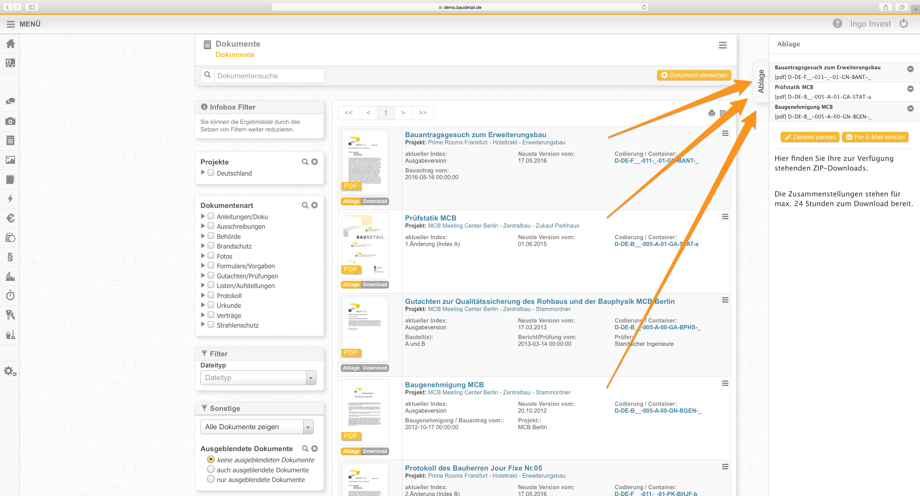 Send documents online without size restrictions